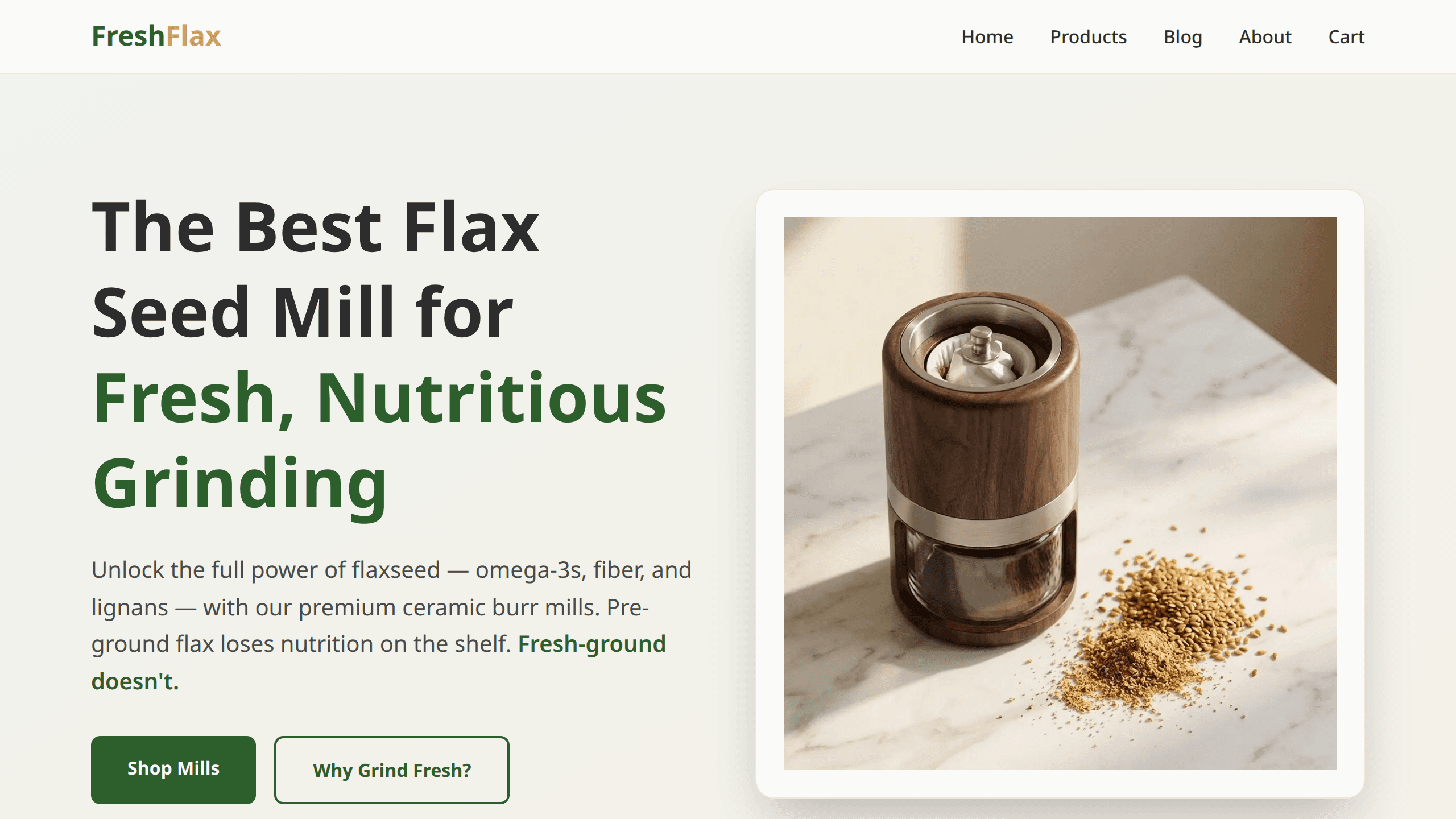 FreshFlax project screenshot