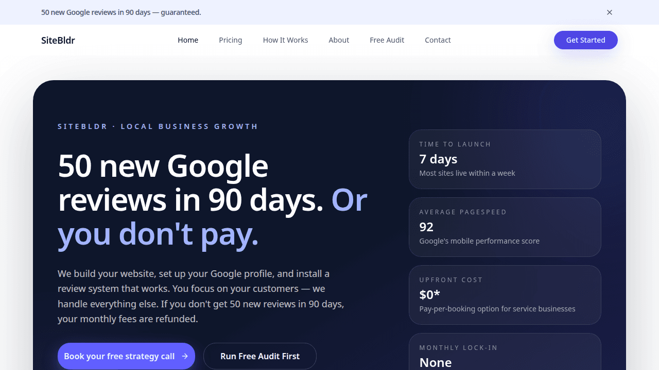 SiteBldr project screenshot